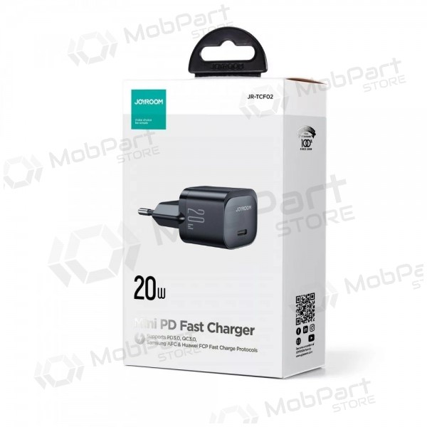 Φορτιστής buitinis Joyroom JR-TCF02 Type-C PD20W μαύρος