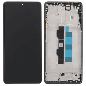 Xiaomi Redmi Note 13 Pro 4G, Poco M6 Pro 4G οθόνη (μαύρος) (με πλαίσιο) (OLED)