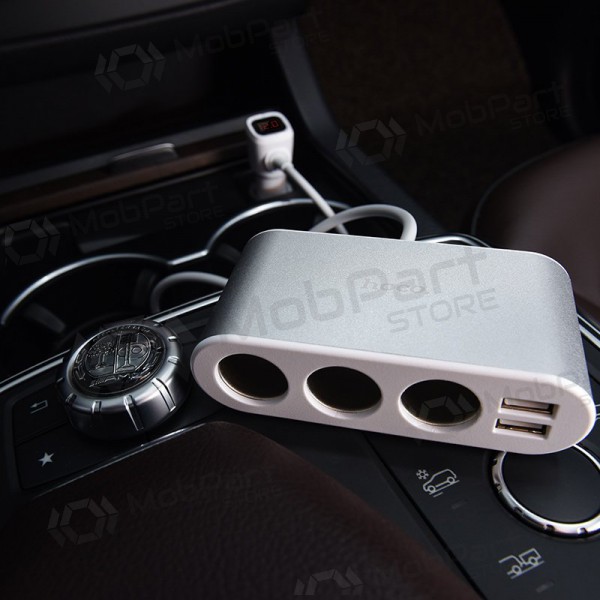 Φορτιστης αυτοκινητου - šakotuvas Hoco Z13 2xUSB 3xconnector Φορτιστης αυτοκινητου - šakotuvas Hoco Z13 2xUSB 3xconnector