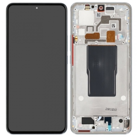 Xiaomi 12T / 12T Pro οθόνη (ασήμι) (με πλαίσιο) (Premium)