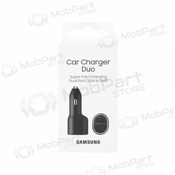 Φορτιστής automobilinis γνησια Samsung EP-L4020NBEGEU 1xType-C 1xUSB-A μαύρος στη συσκευασία 40W