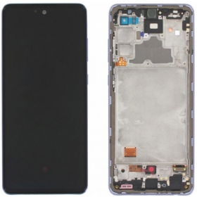 Samsung A725 A72 4G / A726 5G 2021 οθόνη (μωβ) (με πλαίσιο) (service pack) (γνησια)
