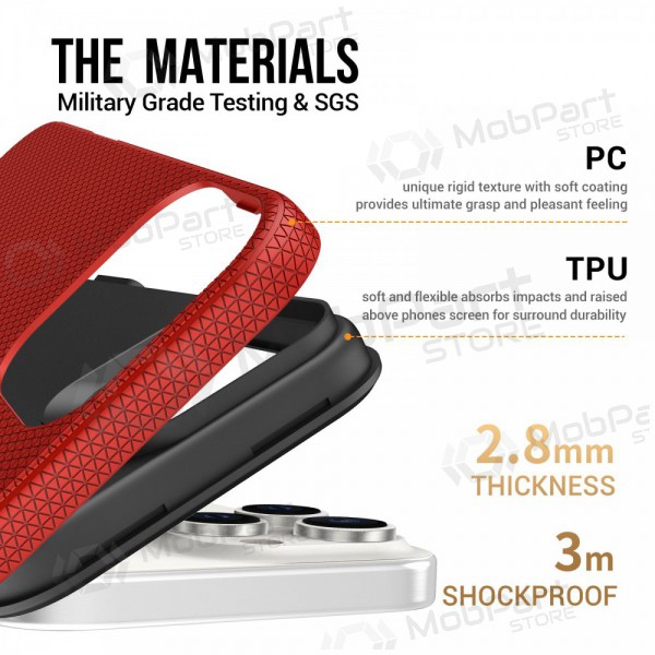 Θήκη Perfectionists Triangle Mag Case Apple iPhone 13 Pro το κόκκινο