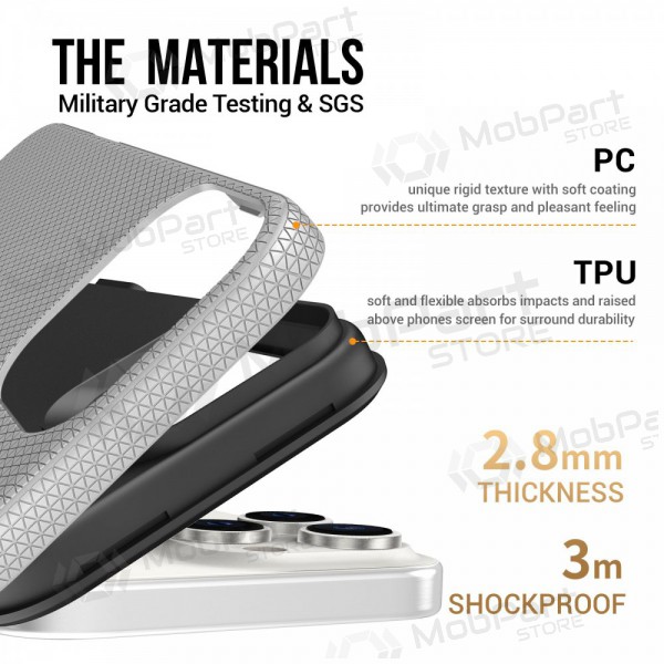 Θήκη Perfectionists Triangle Mag Case Apple iPhone 14 Pro Max ασήμι
