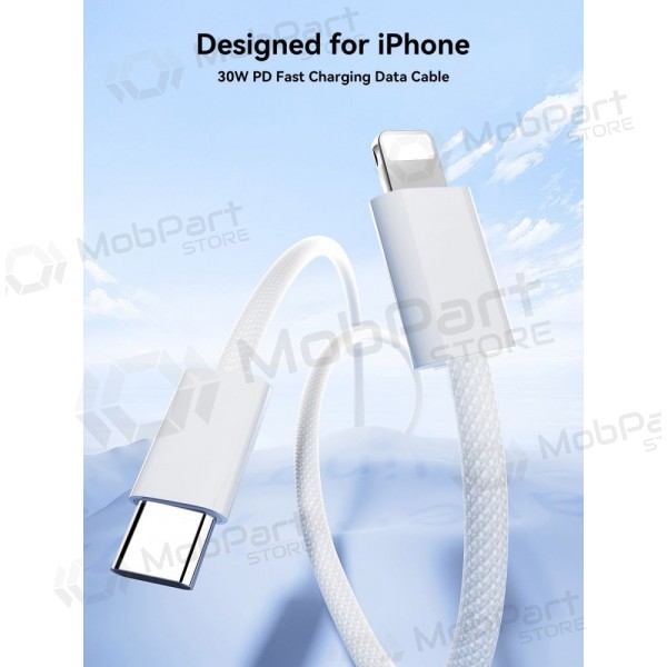 USB καλώδιο Joyroom S-A45 USB-C to Lightning 30W 1.2m άσπρο