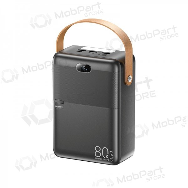 Εξωτερική μπαταρία Power Bank Remax RPP-118 22.5W 80000mAh μαύρος