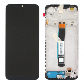 Xiaomi Redmi 10C 2022 / Poco C40 οθόνη (μαύρος) (με πλαίσιο) (Premium)