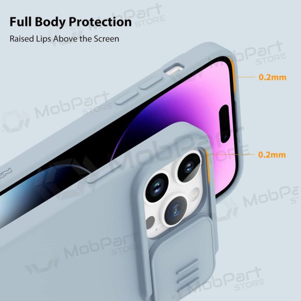 Apple iPhone 15 Pro Max θήκη „Nillkin Silicone“ (γκρί)