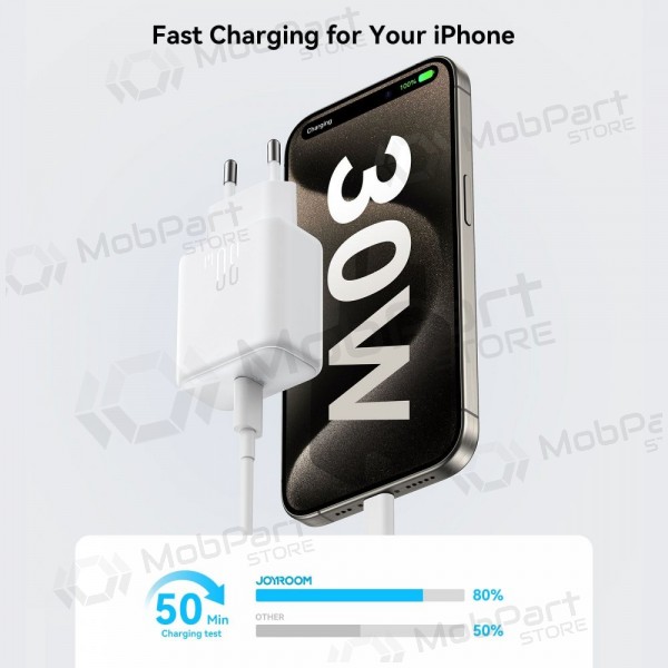 Φορτιστής Joyroom JR-TCF24 USB-C PD30W άσπρο