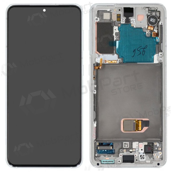 Samsung Galaxy S21 5G οθόνη (άσπρο) (με πλαίσιο) (γνησια) Samsung Galaxy S21 5G οθόνη (άσπρο) (με πλαίσιο) (γνησια)