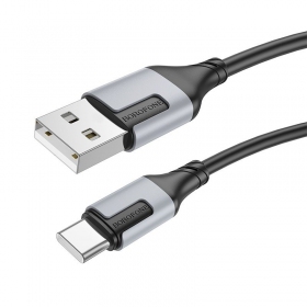 USB καλώδιο Borofone BX101 USB-A to USB-C 1.0m μαύρος