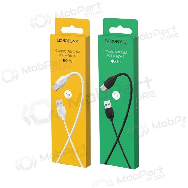 USB καλώδιο Borofone BX19 USB-A to USB-C 1.0m μαύρος