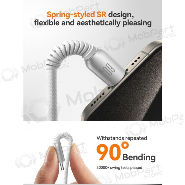 USB καλώδιο Joyroom S-A51 USB-C to USB-C 60W 1.2m γκρί