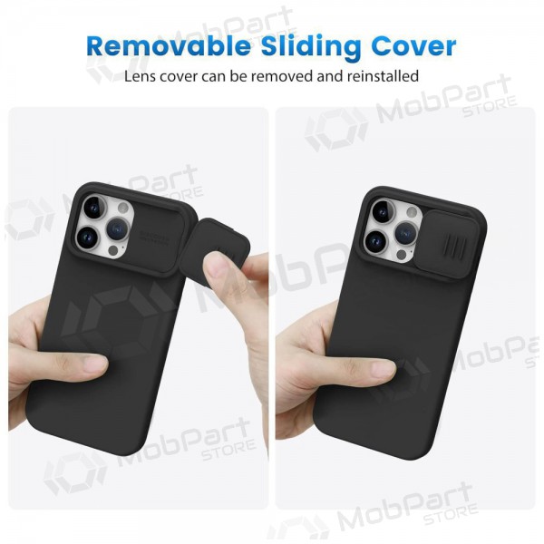 Apple iPhone 15 Pro Max θήκη „Nillkin Silicone“ (μαύρος)