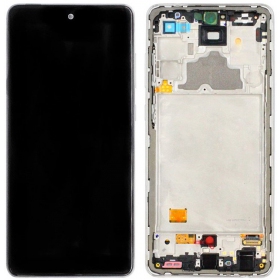 Samsung A725 A72 4G / A726 5G 2021 οθόνη (άσπρο) (με πλαίσιο) (service pack) (γνησια)