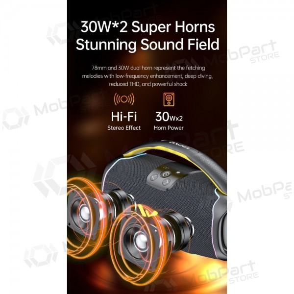 Bluetooth φορητό ηχείο Awei KA16 60W μαύρος