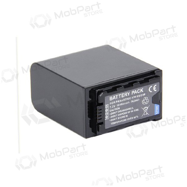 Panasonic VW-VBD98 10400mAh φωτογραφική μπαταρία / συσσωρευτής Panasonic VW-VBD98 10400mAh φωτογραφική μπαταρία / συσσωρευτής