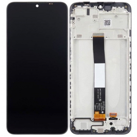 Xiaomi Redmi 9A / 9C / 9AT / 10A οθόνη (μαύρος) (με πλαίσιο) (Premium)