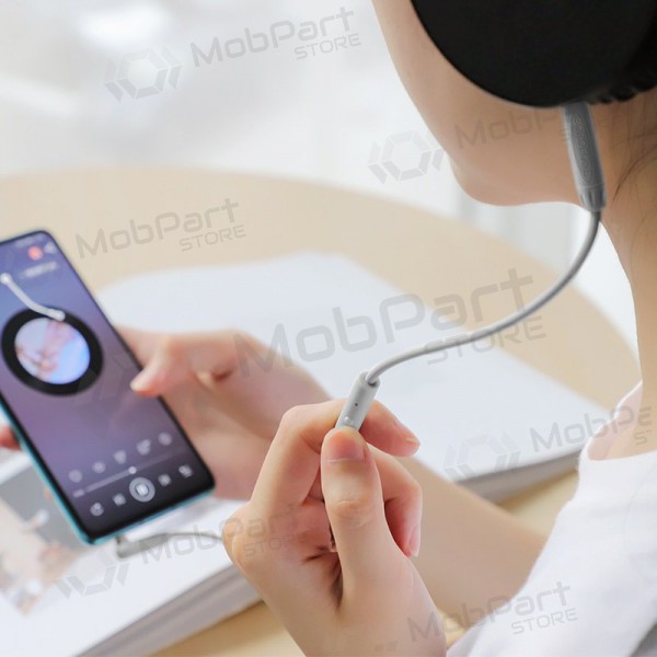 Audio προσαρμογέας 3,5mm į 3,5mm Borofone BL5 AUX (γκρί) Audio προσαρμογέας 3,5mm į 3,5mm Borofone BL5 AUX (γκρί)
