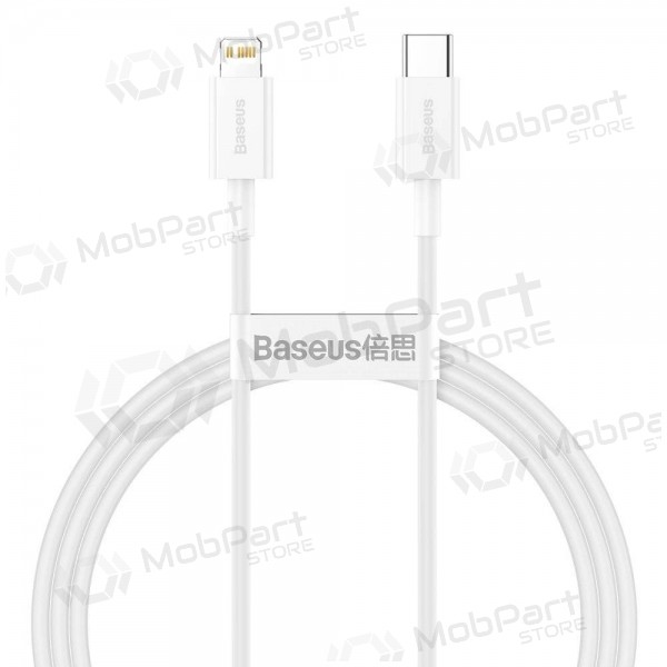 USB καλώδιο Baseus Superior Type-C - Lightning PD 20W 1.0m (άσπρο) CATLYS-A02