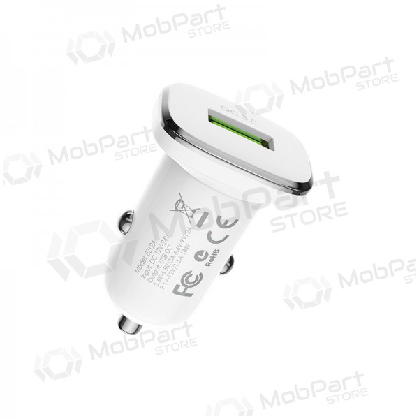Φορτιστής automobilinis Borofone BZ12A Quick Charge 3.0 (3.0A) (άσπρο)