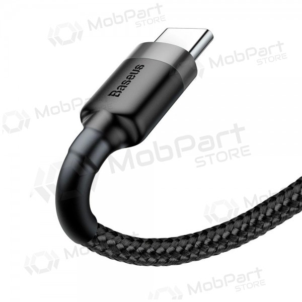 Καλώδιο USB Baseus Cafule Type-C 2.0m 2.0A (Γκρι-Μαύρο) CATKLF-CG1