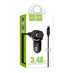 Φορτιστης αυτοκινητου HOCO Z14 USB + 