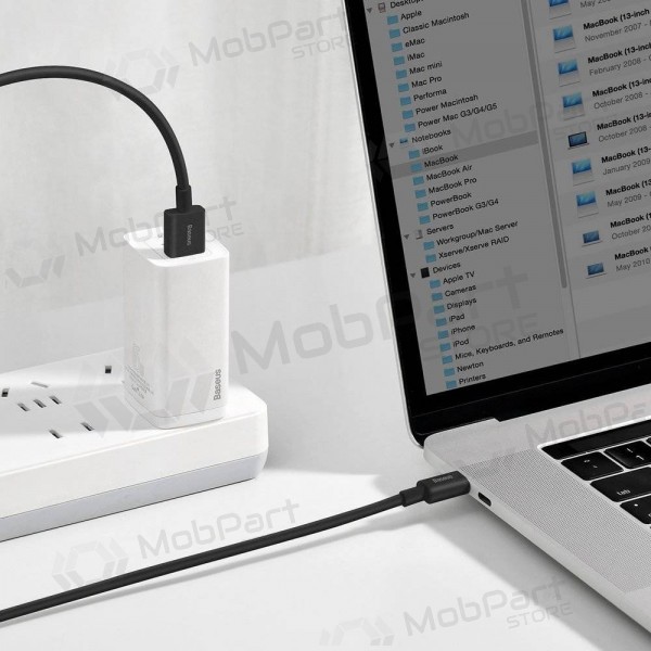 USB καλώδιο Baseus Superior iš USB į Type-C 66W 2.0m μαύρος CATYS-A01