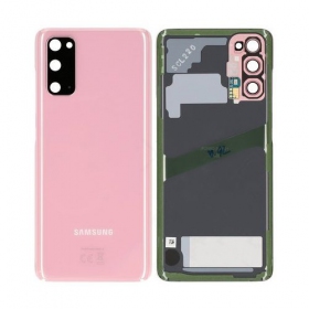 Samsung G981F / G980 Galaxy S20 πίσω κάλυμμα μπαταρίας ροζ (Cloud Pink) (μεταχειρισμένος grade C, γνησια)