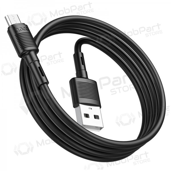 USB καλώδιο Hoco X83 USB-A to MicroUSB 1.0m μαύρος