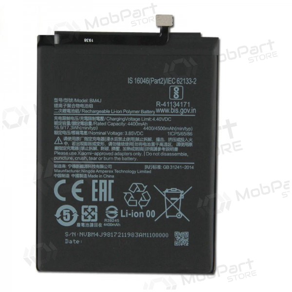 Xiaomi Redmi Note 8 Pro μπαταρία, akumuliatorius (BM4J) Xiaomi Redmi Note 8 Pro μπαταρία, akumuliatorius (BM4J)