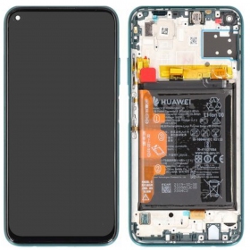 Huawei P40 Lite οθόνη (Crush Green) (με πλαίσιο και μπαταρία) (service pack) (γνησια)