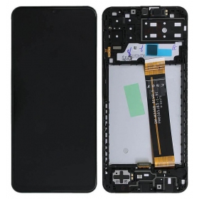 Samsung Galaxy A13 οθόνη (μαύρος) (με πλαίσιο) (γνησια)