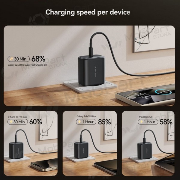 Φορτιστής Joyroom JR-TCG13 45W GaN USB-C μαύρος