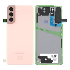 Samsung G991 Galaxy S21 5G πίσω κάλυμμα μπαταρίας (Phantom Pink) (μεταχειρισμένος grade B, γνησια)