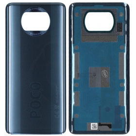 Xiaomi Poco X3 Pro / X3 / X3 NFC πίσω κάλυμμα μπαταρίας (μαύρος) (γνησια) (service pack)