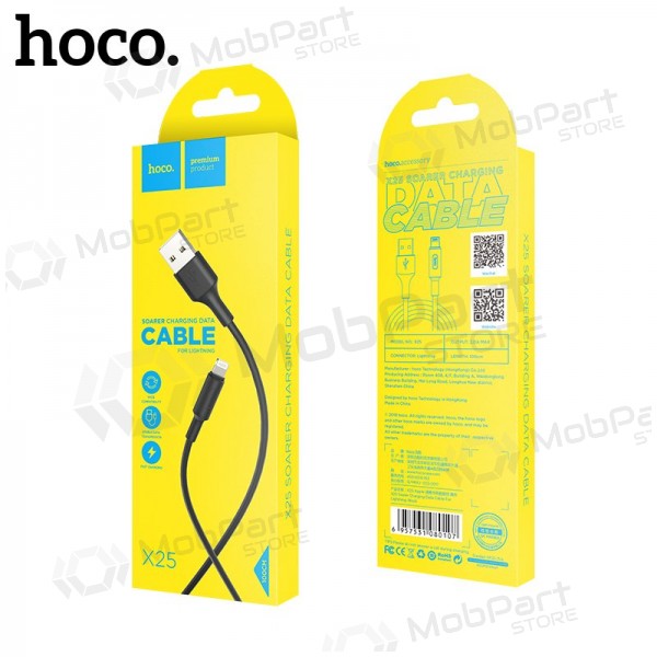 USB καλώδιο HOCO X25 lightning 1.0m (μαύρος) USB καλώδιο HOCO X25 lightning 1.0m (μαύρος)