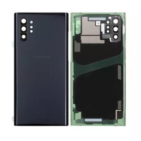Samsung N975F Galaxy Note 10 Plus πίσω κάλυμμα μπαταρίας μαύρος (Aura Black) (μεταχειρισμένος grade C, γνησια)