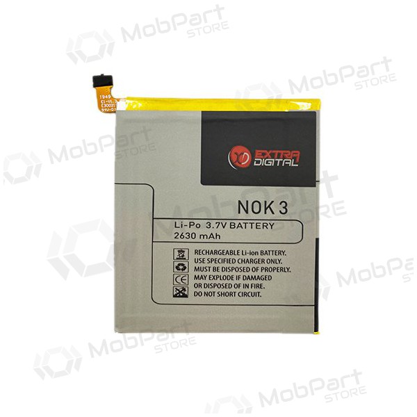 Nokia 3 μπαταρία / συσσωρευτής (2630mAh) Nokia 3 μπαταρία / συσσωρευτής (2630mAh)