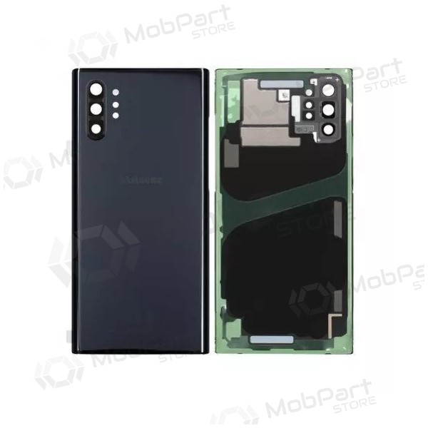 Samsung N975F Galaxy Note 10 Plus πίσω κάλυμμα μπαταρίας μαύρος (Aura Black) (μεταχειρισμένος grade C, γνησια)