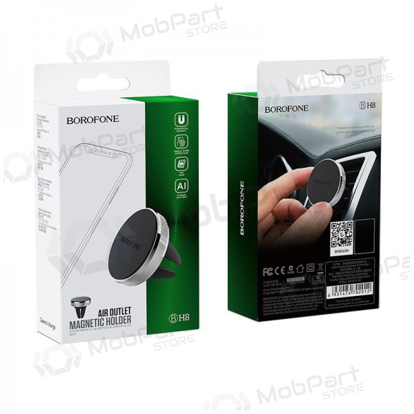 Automobilinis Γενικής telefono laikiklis Borofone BH8, tvirtinamas ant prietaisų skydelio, magnetinis, μαύρος