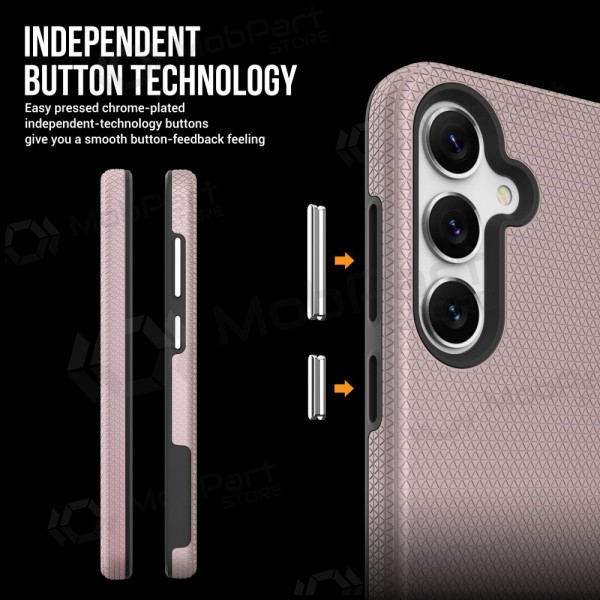 Θήκη Perfectionists Triangle Case Samsung A165 A16 4G/A166 A16 5G rožinio aukso