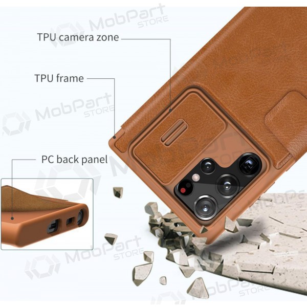 Samsung Galaxy S23 Plus θήκη „Nillkin Leather“ (καφέ)