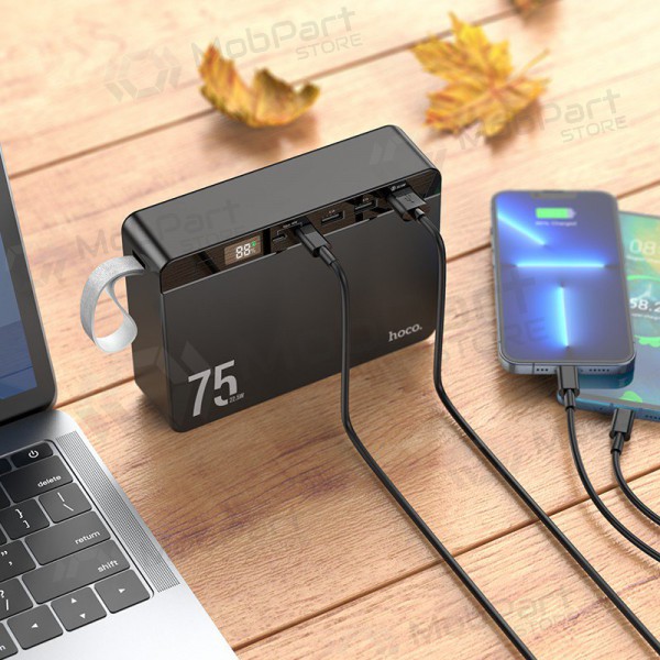 Εξωτερική μπαταρία Power Bank Hoco J94 Overlord 22.5W 75000mAh μαύρος