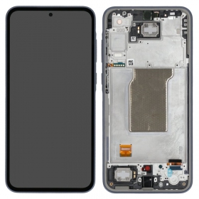 Ekranas Samsung A356 A35 5G su lietimui jautriu stikliuku και rėmeliu Navy OLED (real size)