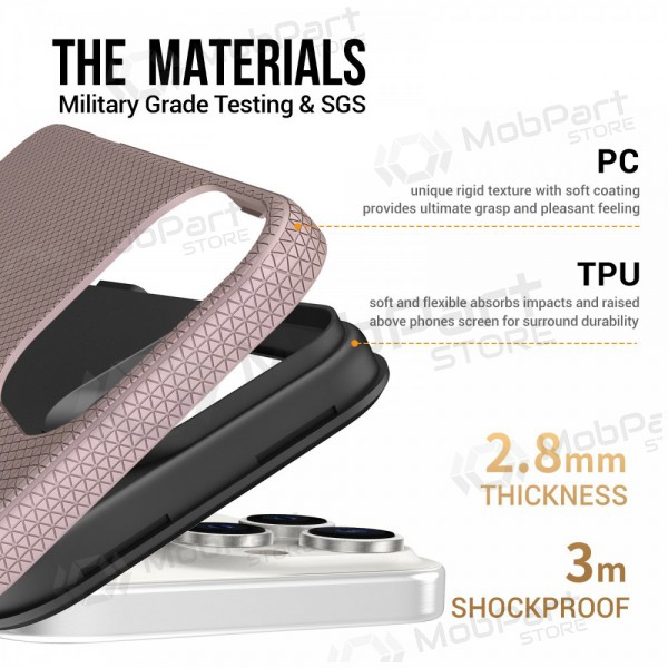 Θήκη Perfectionists Triangle Mag Case Apple iPhone 15 Pro rožinio aukso