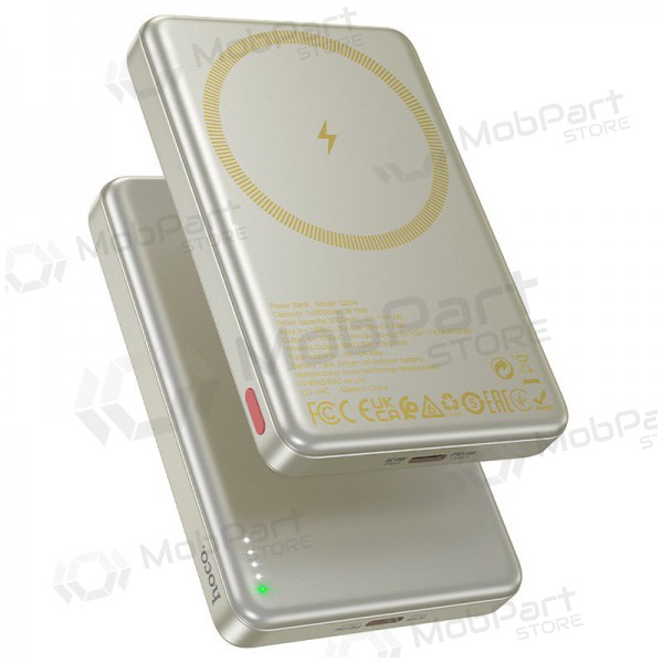 Εξωτερική μπαταρία Power Bank Hoco Q26A PD20W Magnetic 10000mAh χρυσαφένιος