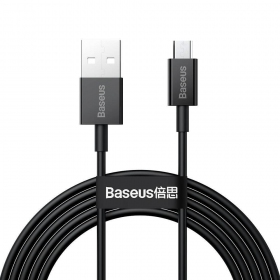 USB καλώδιο Baseus Superior microUSB 2A 2.0m (μαύρος) CAMYS-A01