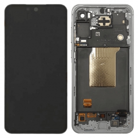 Ekranas Samsung A556 A55 5G su lietimui jautriu stikliuku και rėmeliu Awesome Iceblue γνησια (service pack)