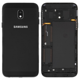Samsung J330 Galaxy J3 2017 πίσω κάλυμμα μπαταρίας (μαύρος) (μεταχειρισμένος grade C, γνησια)